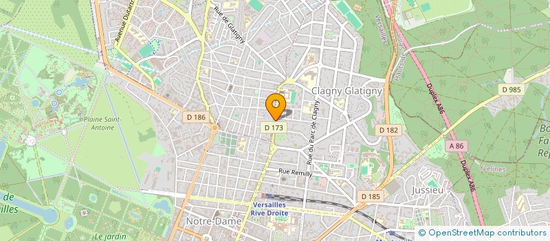 localisation de l'entreprise MONSIEUR CHRISTIAN BAYROU à VERSAILLES