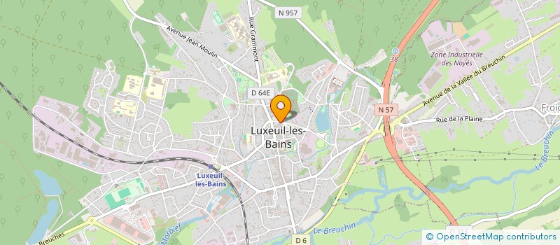localisation de l'entreprise MONSIEUR CHRISTIAN BAZIN à LUXEUIL-LES-BAINS