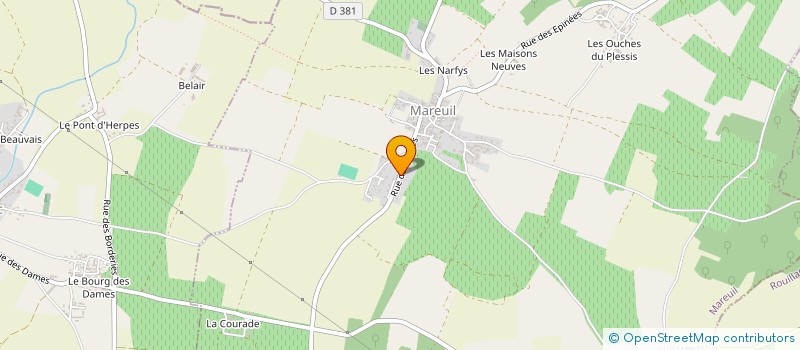 localisation de l'entreprise MONSIEUR CHRISTIAN BEAU à MAREUIL