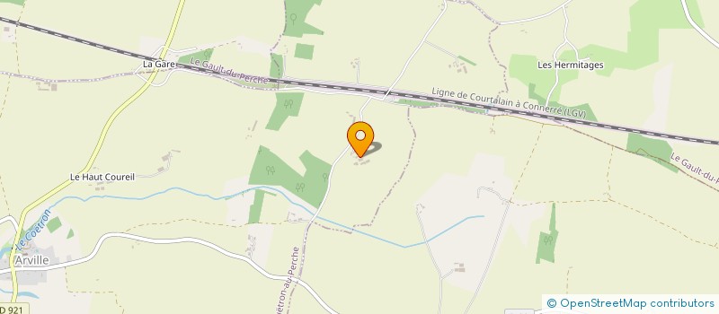 localisation de l'entreprise MONSIEUR CHRISTIAN BEAUCHAMP  COUETRON-AU-PERCHE