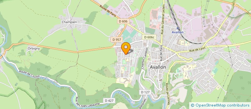 localisation de l'entreprise MONSIEUR CHRISTIAN BEAUFOND à AVALLON
