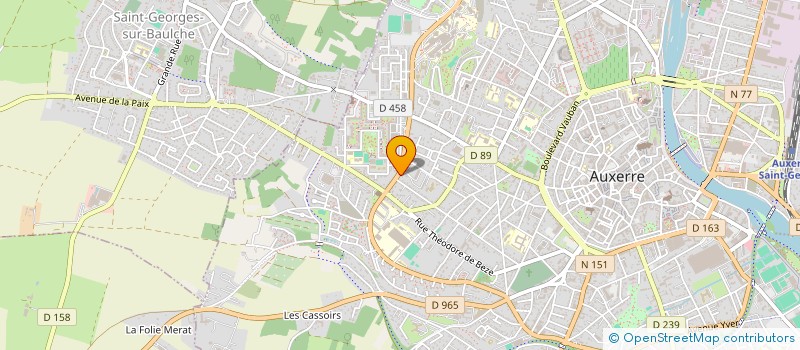 localisation de l'entreprise MONSIEUR CHRISTIAN BEAUJARD à AUXERRE