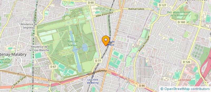 localisation de l'entreprise MONSIEUR CHRISTIAN BEAUSSIER à ANTONY