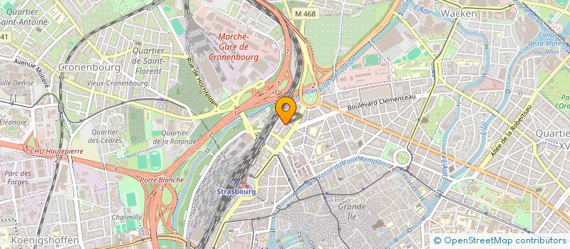 localisation de l'entreprise MONSIEUR CHRISTIAN BECART  STRASBOURG