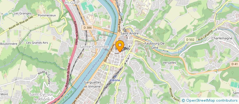 localisation de l'entreprise MONSIEUR CHRISTIAN BECKER  VIENNE