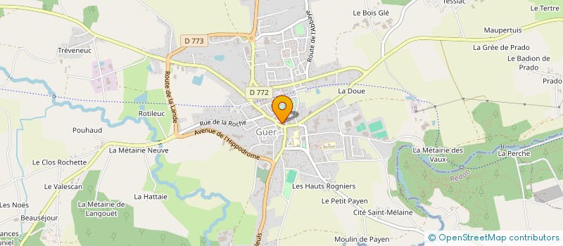 localisation de l'entreprise MONSIEUR CHRISTIAN BECKER  GUER