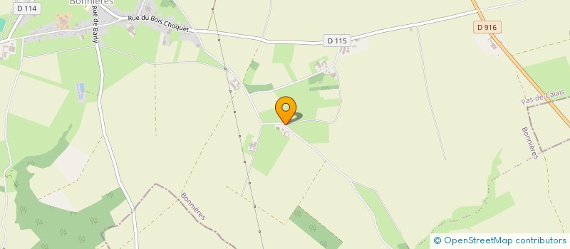 localisation de l'entreprise MONSIEUR CHRISTIAN BECU  BONNIERES