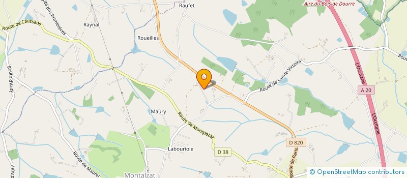 localisation de l'entreprise MONSIEUR CHRISTIAN BEDE  MONTALZAT