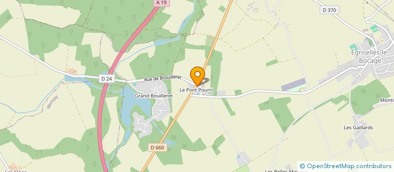 localisation de l'entreprise MONSIEUR CHRISTIAN BEDELET  EGRISELLES-LE-BOCAGE