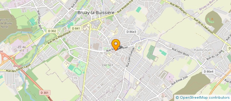 localisation de l'entreprise MONSIEUR CHRISTIAN BEDU à BRUAY-LA-BUISSIERE