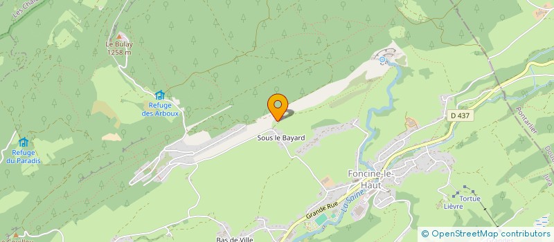 localisation de l'entreprise MONSIEUR CHRISTIAN BEGIN  FONCINE-LE-HAUT