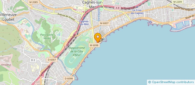 localisation de l'entreprise MONSIEUR CHRISTIAN BEGOT à CAGNES-SUR-MER