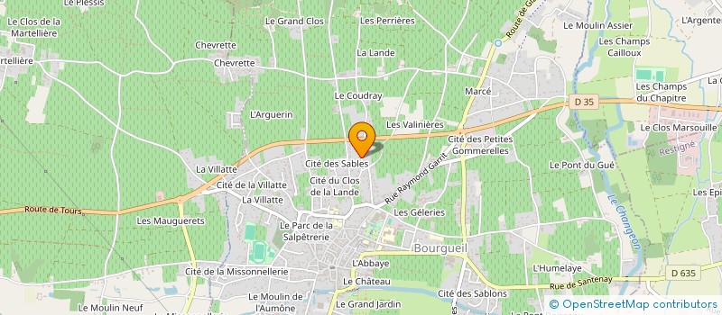 localisation de l'entreprise MONSIEUR CHRISTIAN BEILLARD à BOURGUEIL