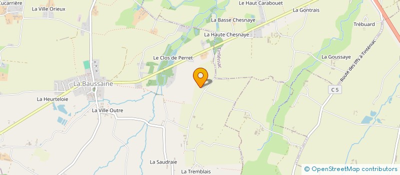 localisation de l'entreprise MONSIEUR CHRISTIAN BELAN  LA BAUSSAINE