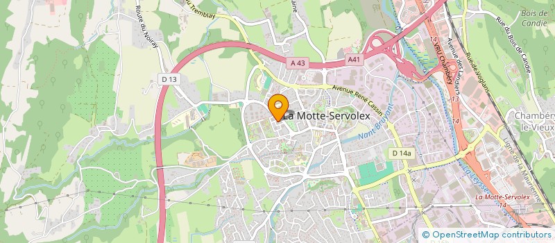 localisation de l'entreprise MONSIEUR CHRISTIAN BELAOUS  LA MOTTE-SERVOLEX