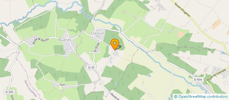 localisation de l'entreprise MONSIEUR CHRISTIAN BELHAIRE  CLASSUN