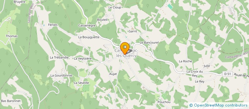 localisation de l'entreprise MONSIEUR CHRISTIAN BELLEDENT à SAINT CERNIN DE L'HERM