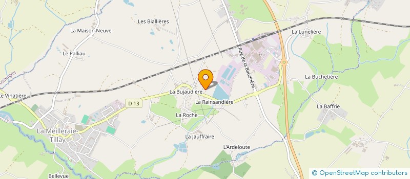 localisation de l'entreprise MONSIEUR CHRISTIAN BELLERY  LA MEILLERAIE-TILLAY