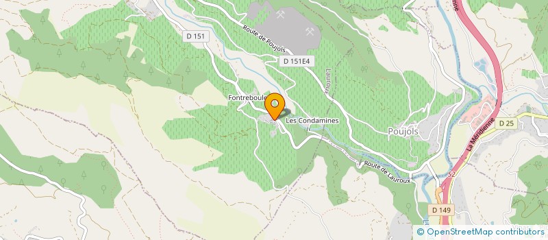 localisation de l'entreprise MONSIEUR CHRISTIAN BELLET  LAUROUX