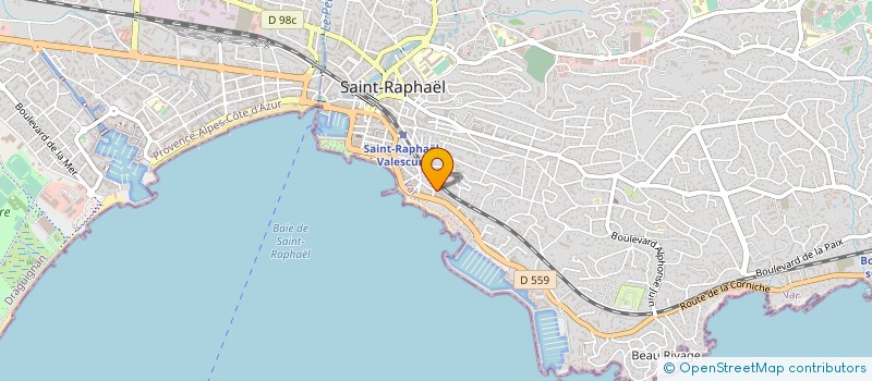 localisation de l'entreprise MONSIEUR CHRISTIAN BELLONE  SAINT-RAPHAEL