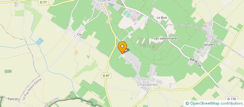 localisation de l'entreprise MONSIEUR CHRISTIAN BELLUET  LE PUY-NOTRE-DAME