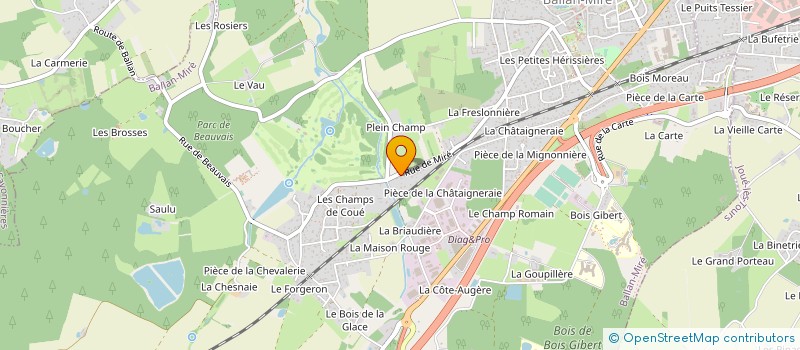 localisation de l'entreprise MONSIEUR CHRISTIAN BELLY à BALLAN-MIRE