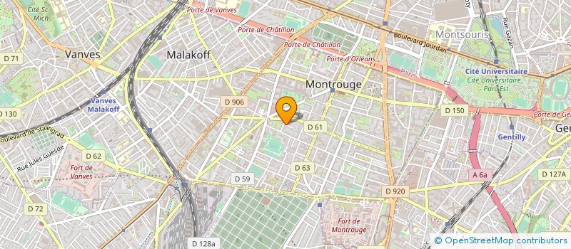 localisation de l'entreprise MONSIEUR CHRISTIAN BENARD à MONTROUGE