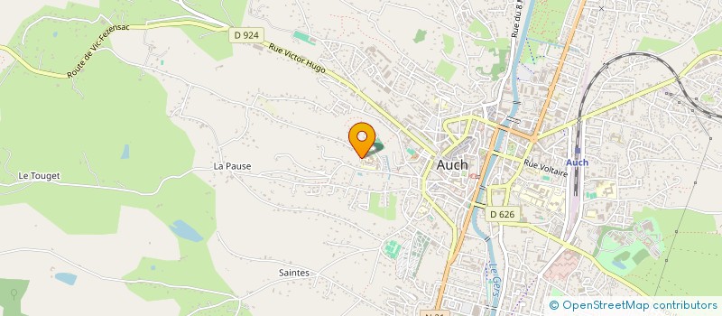 localisation de l'entreprise MONSIEUR CHRISTIAN BENAZETH  AUCH