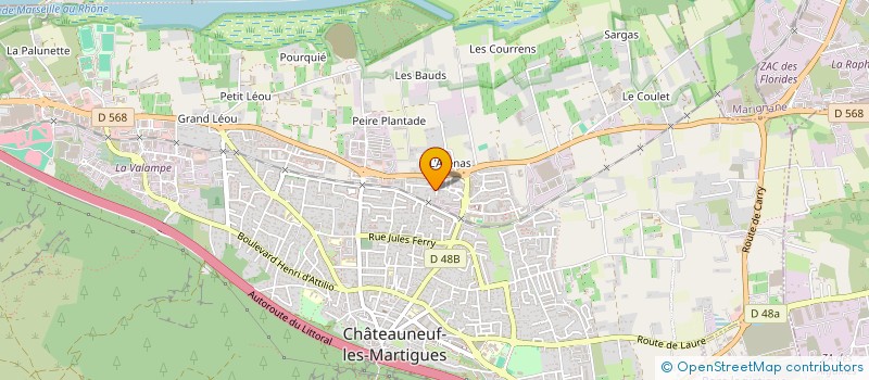 localisation de l'entreprise MONSIEUR CHRISTIAN BENCARDINO  CHATEAUNEUF-LES-MARTIGUES