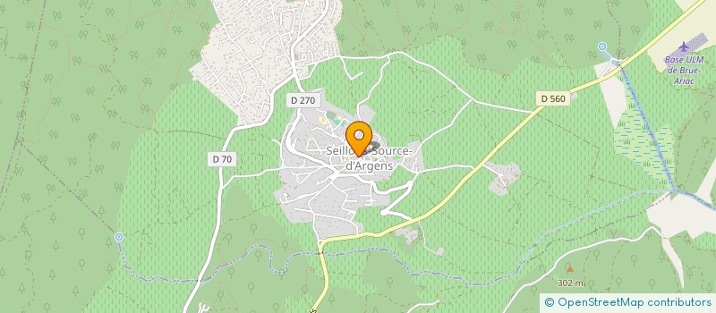 localisation de l'entreprise MONSIEUR CHRISTIAN BENETTO  SEILLONS-SOURCE-D'ARGENS