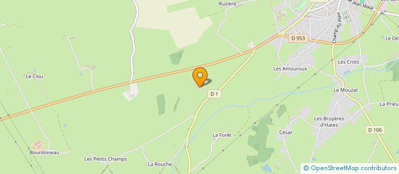 localisation de l'entreprise MONSIEUR CHRISTIAN BENOIST  BOURBON-L'ARCHAMBAULT