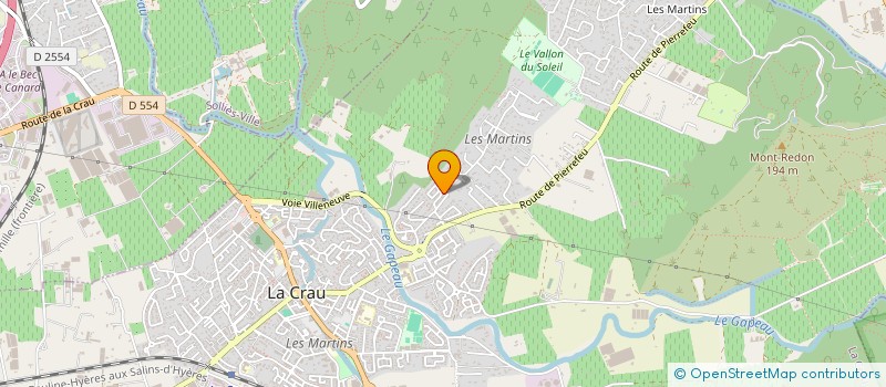 localisation de l'entreprise MONSIEUR CHRISTIAN BENOIT-CATTIN à LA CRAU