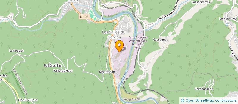 localisation de l'entreprise MONSIEUR CHRISTIAN BENONIE  LES SALLES-DU-GARDON