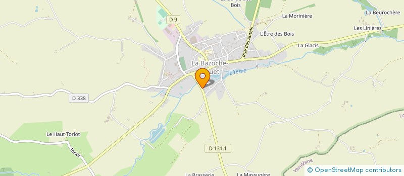 localisation de l'entreprise MONSIEUR CHRISTIAN BEQUIGNON à LA BAZOCHE-GOUET