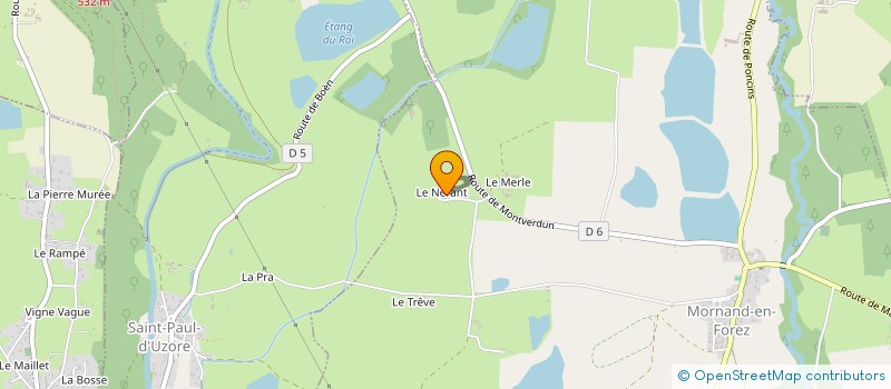 localisation de l'entreprise MONSIEUR CHRISTIAN BERCHU  MORNAND-EN-FOREZ