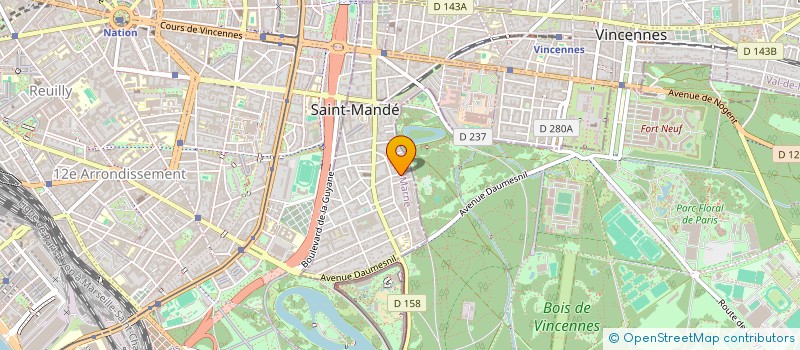 localisation de l'entreprise MONSIEUR CHRISTIAN BERDUCAT  SAINT-MANDE