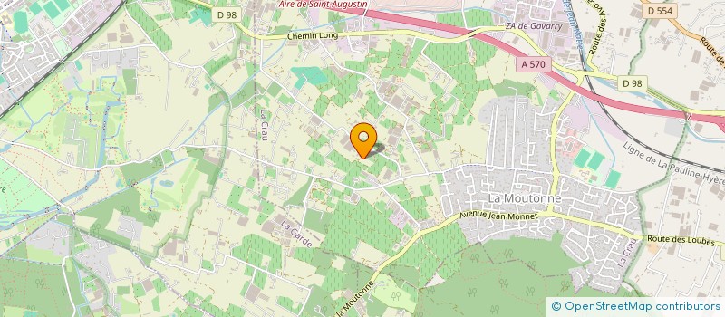 localisation de l'entreprise MONSIEUR CHRISTIAN BERGALLO  LA CRAU