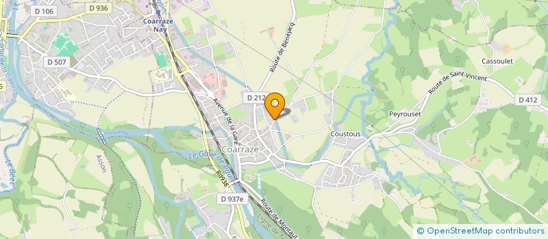 localisation de l'entreprise MONSIEUR CHRISTIAN BERGER  COARRAZE