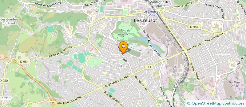 localisation de l'entreprise MONSIEUR CHRISTIAN BERGERAT  LE CREUSOT