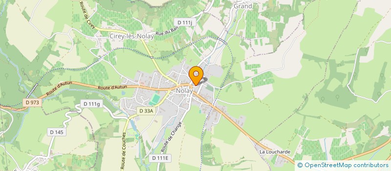 localisation de l'entreprise MONSIEUR CHRISTIAN BERGERET à NOLAY