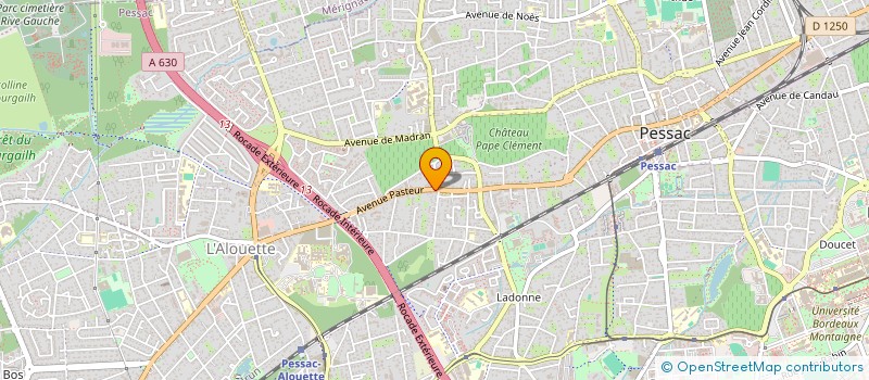 localisation de l'entreprise MONSIEUR CHRISTIAN BERGHS-TRIENEKENS  PESSAC