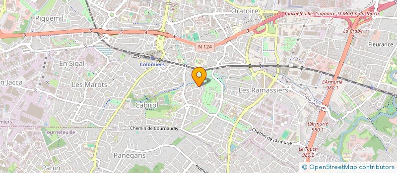 localisation de l'entreprise MONSIEUR CHRISTIAN BERILLE à COLOMIERS