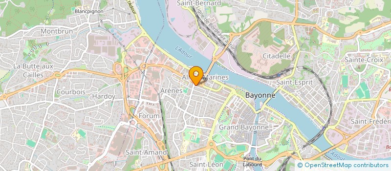 localisation de l'entreprise MONSIEUR CHRISTIAN BERLANT  BAYONNE