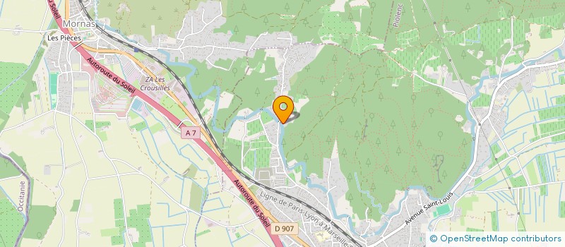 localisation de l'entreprise MONSIEUR CHRISTIAN BERLUTI  PIOLENC