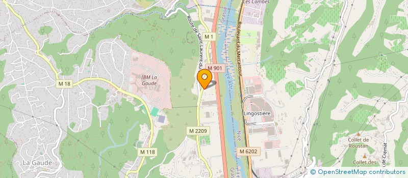 localisation de l'entreprise MONSIEUR CHRISTIAN BERMONT  LA GAUDE