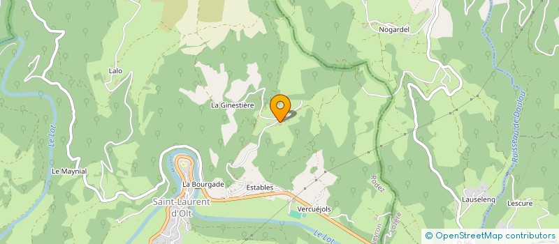 localisation de l'entreprise MONSIEUR CHRISTIAN BERNAD  SAINT LAURENT D'OLT