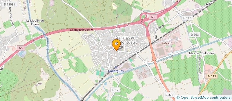 localisation de l'entreprise MONSIEUR CHRISTIAN BERNAL à GALLARGUES-LE-MONTUEUX
