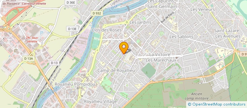 localisation de l'entreprise MONSIEUR CHRISTIAN BERNARD à COMPIEGNE