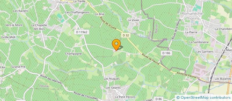 localisation de l'entreprise MONSIEUR CHRISTIAN BERNARD à FLEURIE