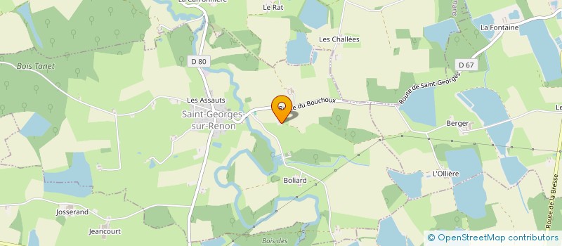 localisation de l'entreprise MONSIEUR CHRISTIAN BERNARD  SAINT-GEORGES-SUR-RENON